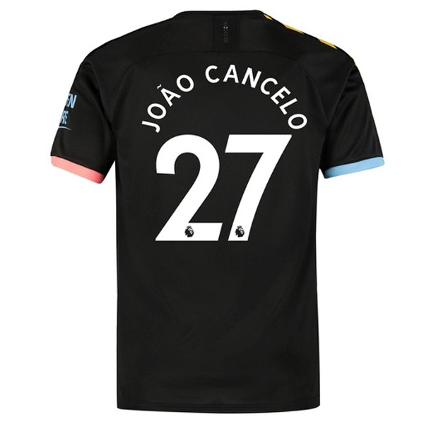 Camiseta Manchester City NO.27 Cancelo Segunda 2019-2020 Negro